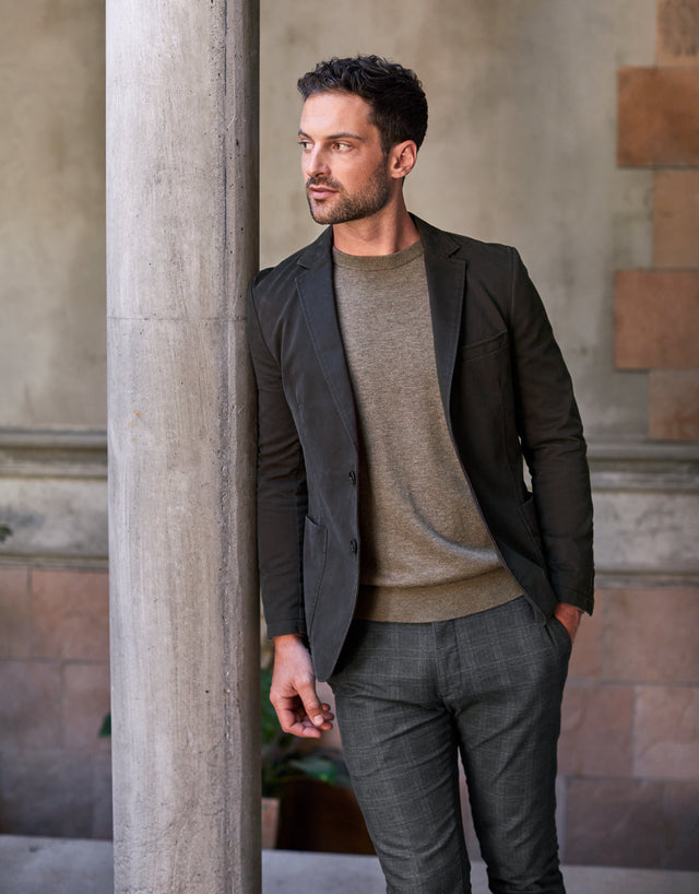 Spectre Dark Brown Twill Blazer