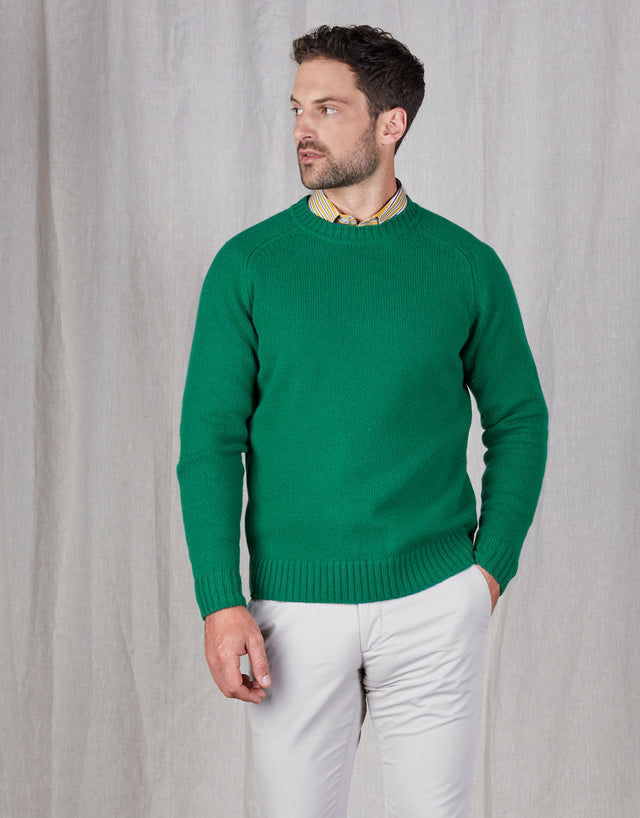 Kaiapoi Green Shetland Sweater