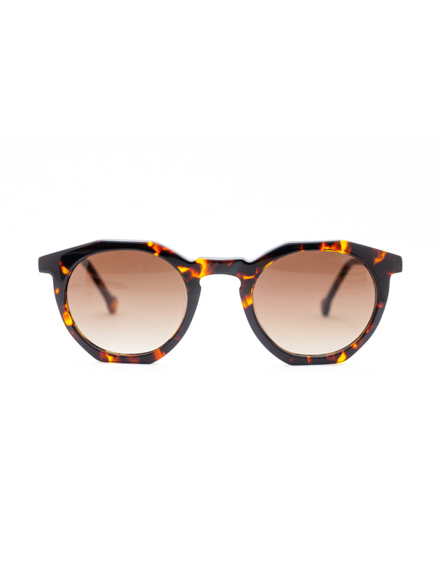 AGE Eyewear Cage Brown Tortoiseshell Sunglasses