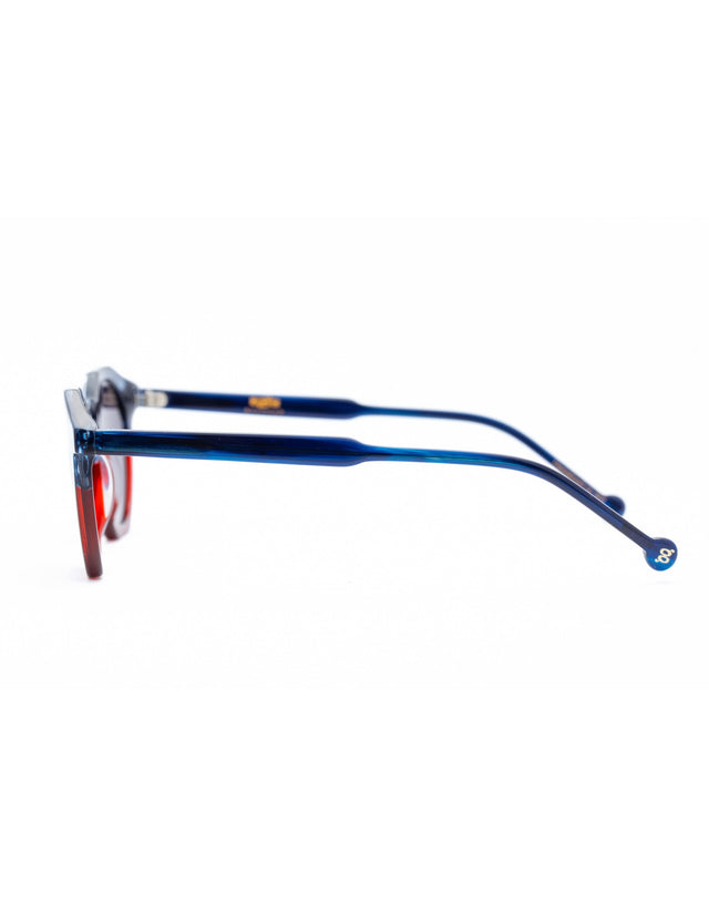 AGE Eyewear Cage Blue To Red Sunglasses