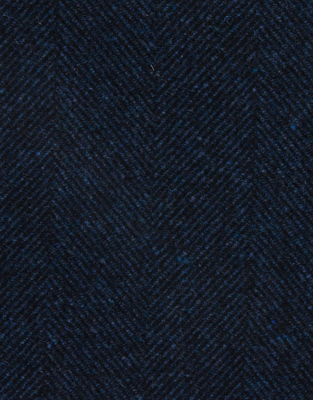 Compton Navy Herringbone Overcoat