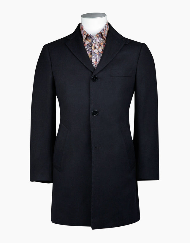 Compton Black Overcoat