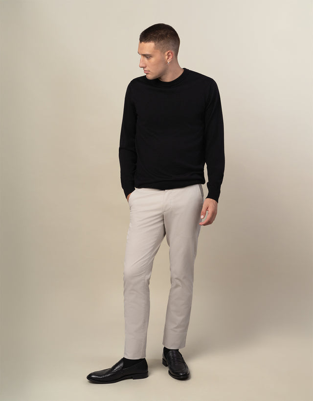 Naseby Black Crew Neck Jersey