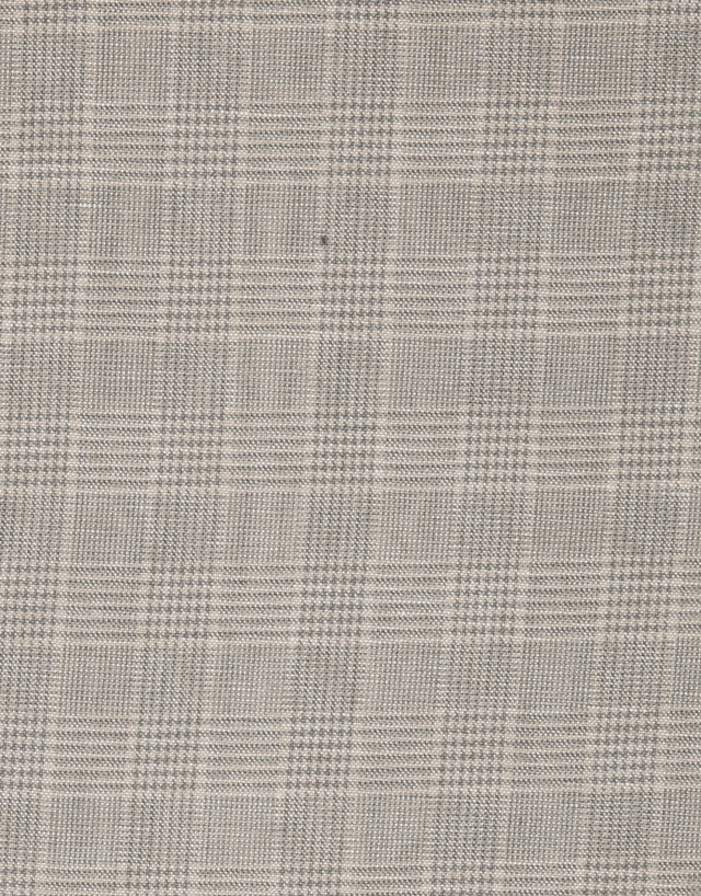 Enz Beige & Grey Check Trouser