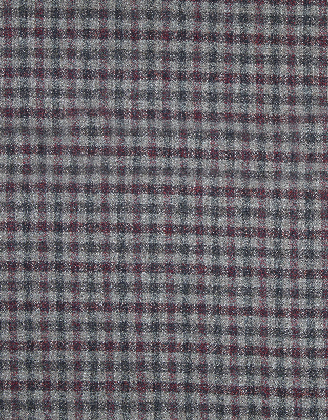 Hawker Brown & Burgundy Check Blazer