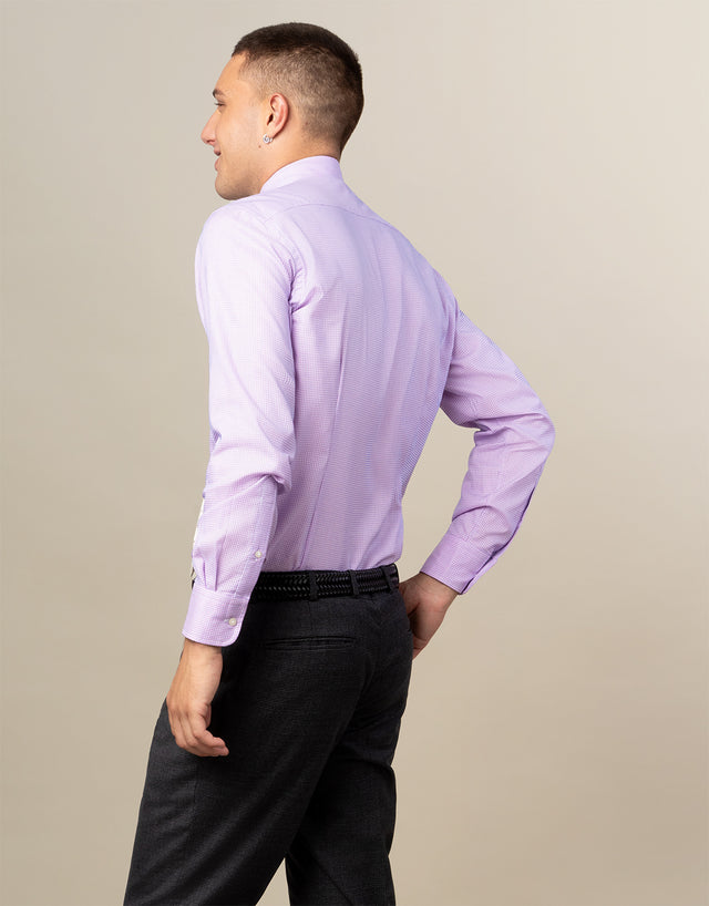 London Pink & Blue Microdesign Shirt