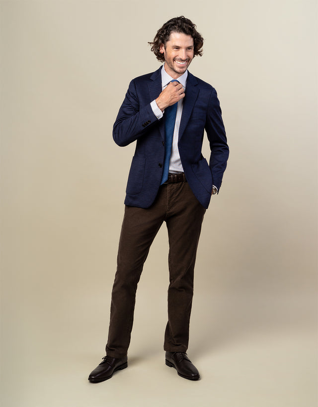 London Brown & Blue Check Shirt