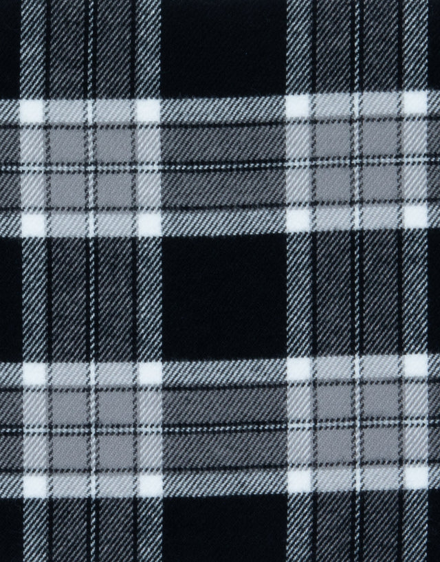 Ohope Black & White Check Flannel Shirt