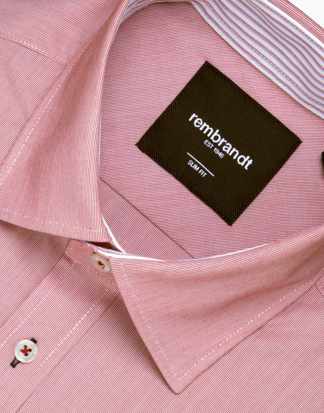 Barbican Red Micro-Stripe Shirt