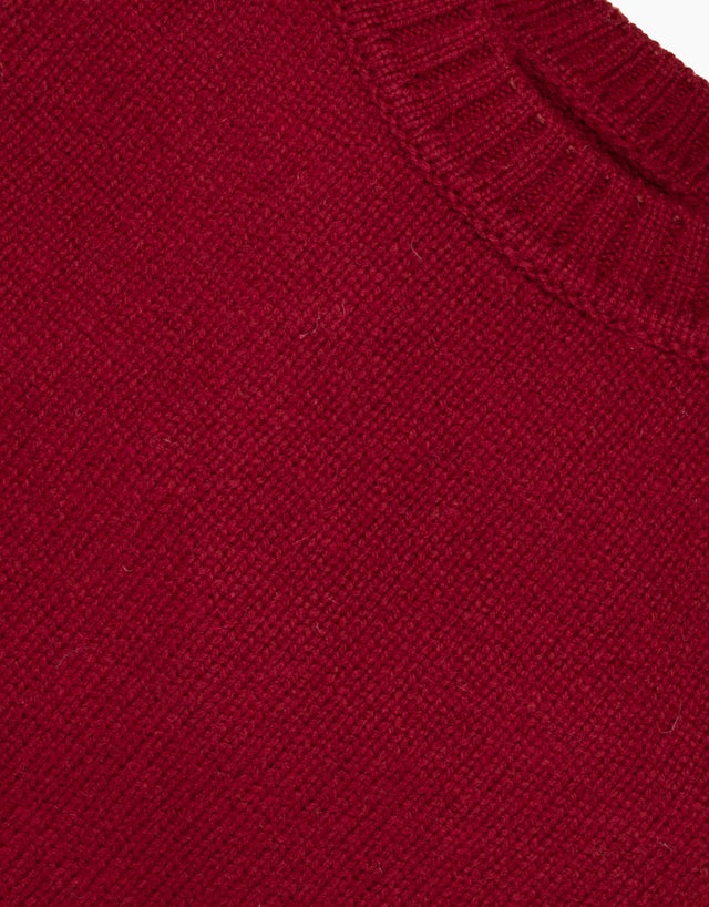 Kaiapoi Burgundy Shetland Sweater