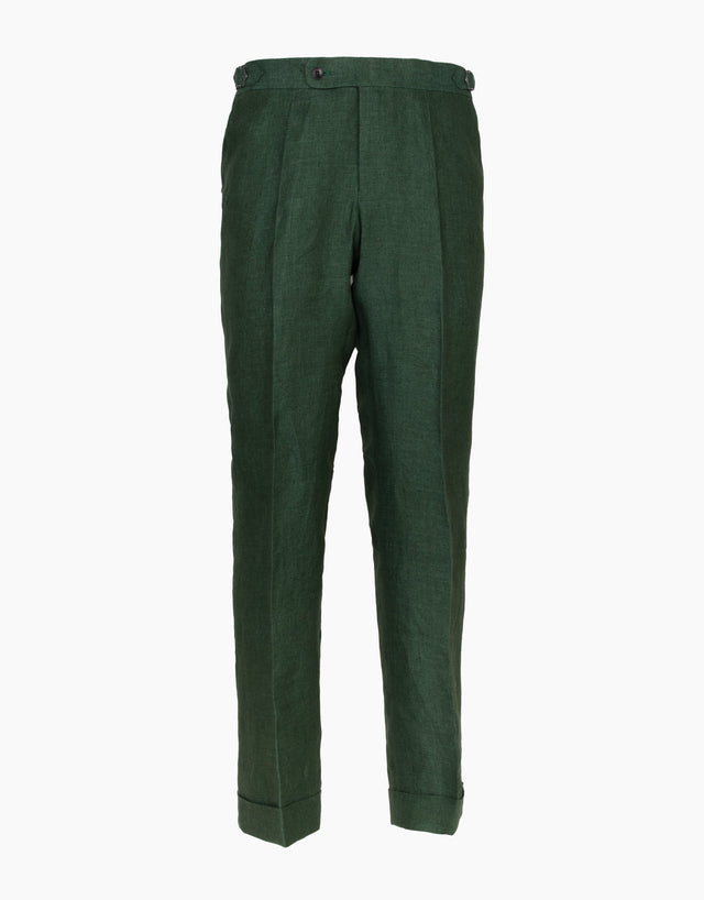 Evans Forest Green Linen Trouser