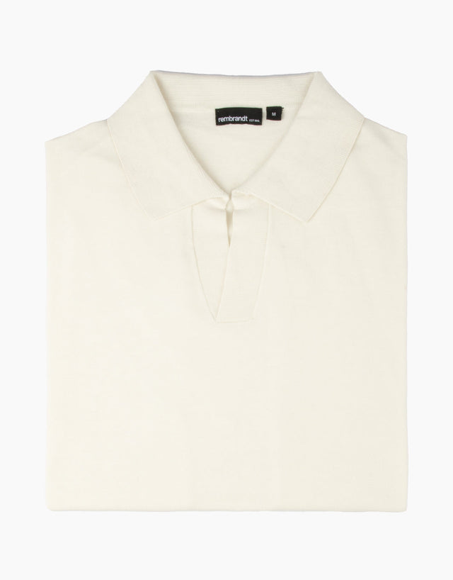 Amalfi Off-White Knitted Polo