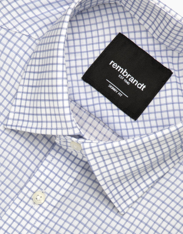 Banks Navy Graph Check Shirt