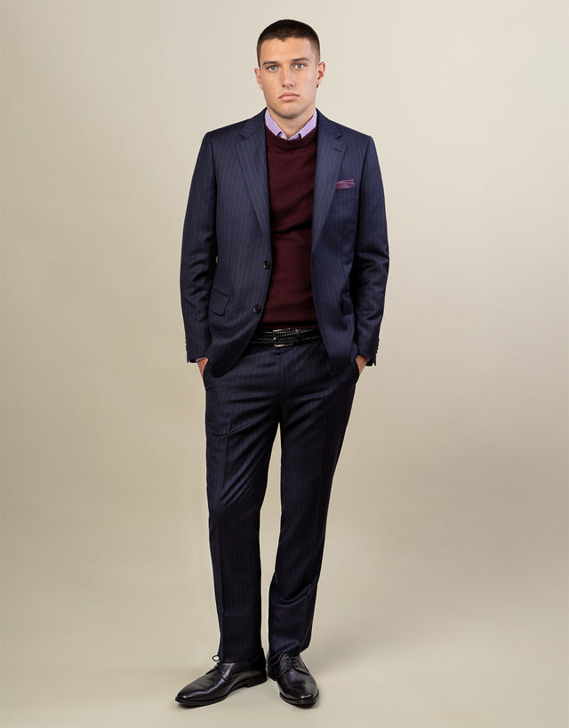 London Purple Bengal Stripe Shirt