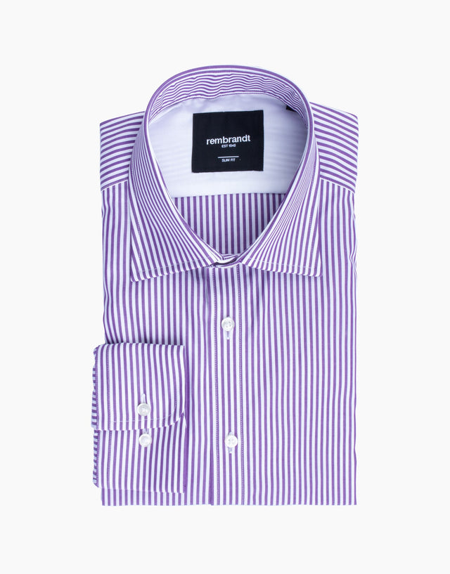 London Purple Bengal Stripe Shirt