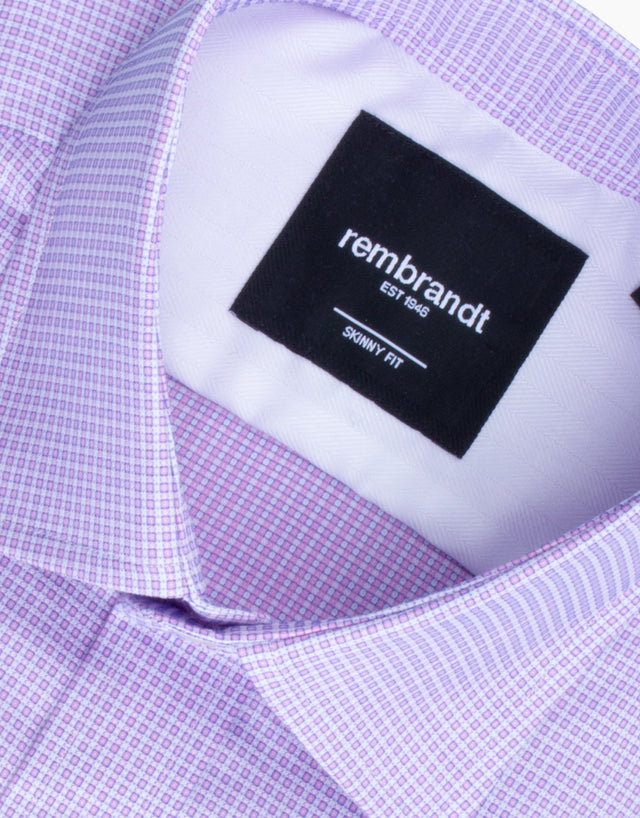 London Pink & Blue Microdesign Shirt