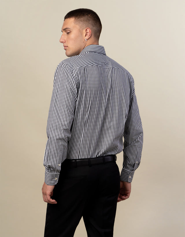 Sinatra Black & White Check Shirt