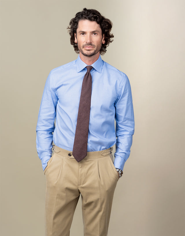 Banks Blue Microdesign Shirt