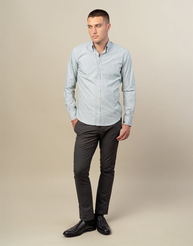 Soho Green Birdseye Chinos