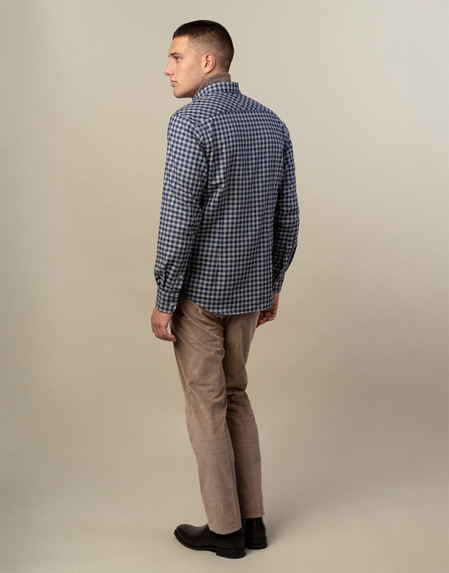 Gambino Beige Stretch Corduroy Trouser