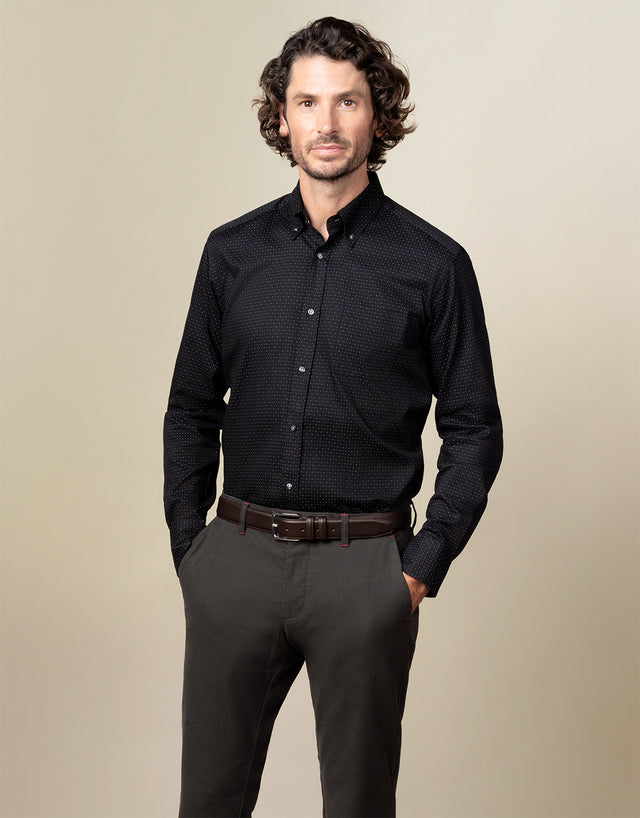 Ohope Black & White Dot Shirt