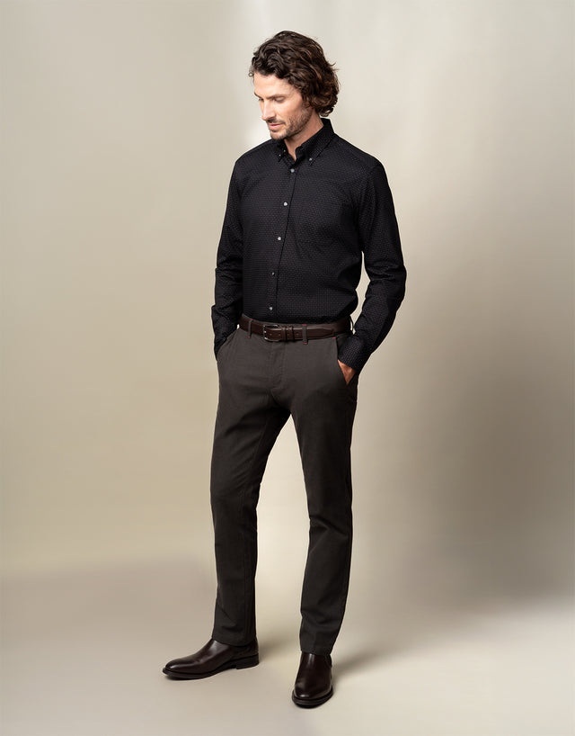Ohope Black & White Dot Shirt