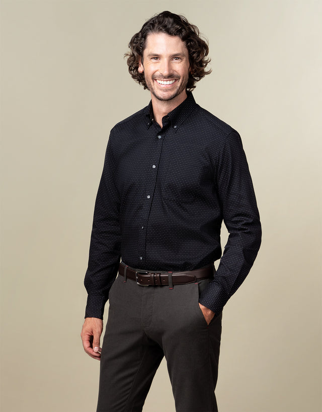 Ohope Black & White Dot Shirt