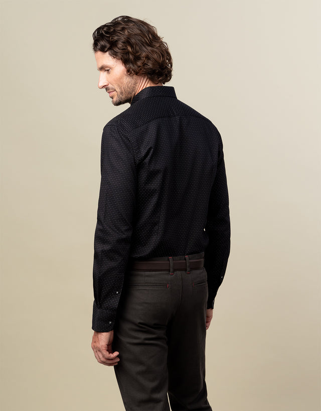 Ohope Black & White Dot Shirt