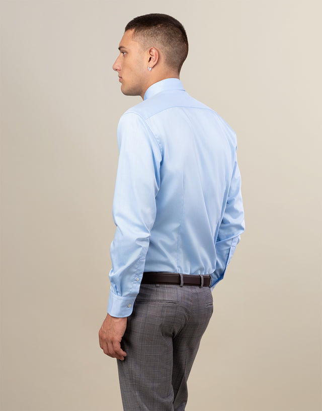 London Light Blue Fine Twill Shirt