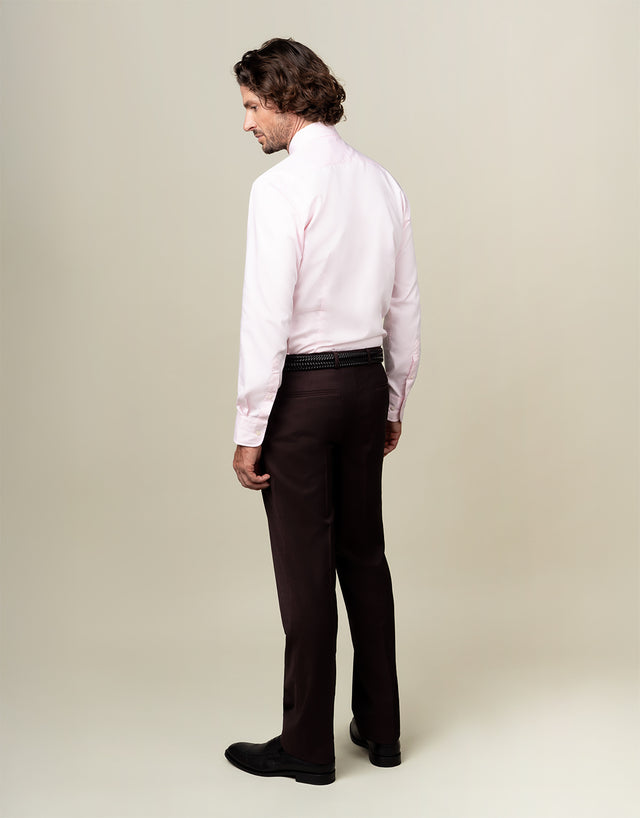 Lotus Burgundy Twill Suit Trouser