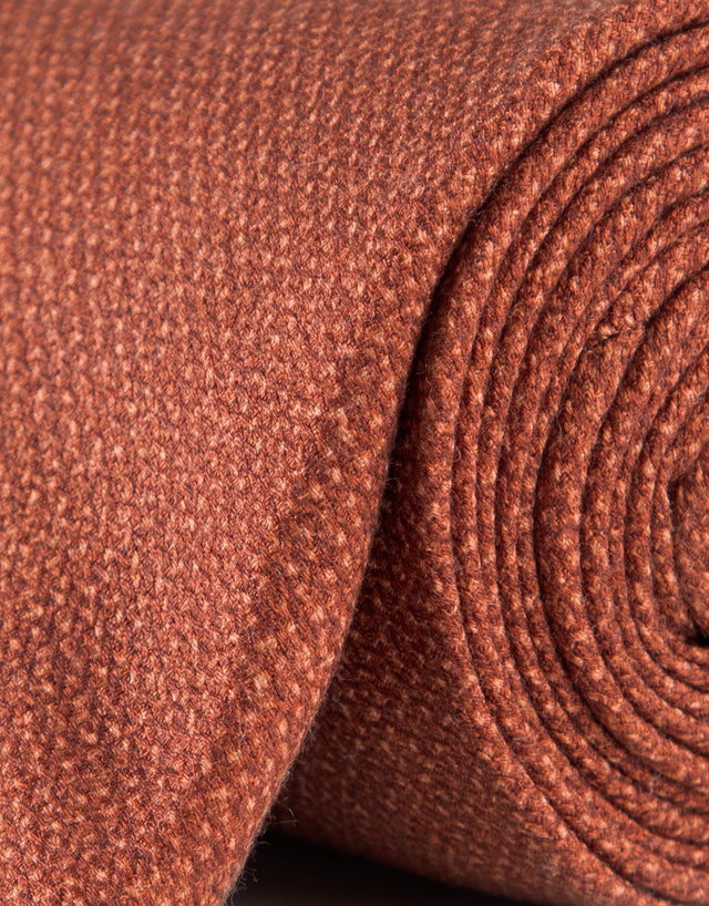 Burnt Orange Textured Silk Tie