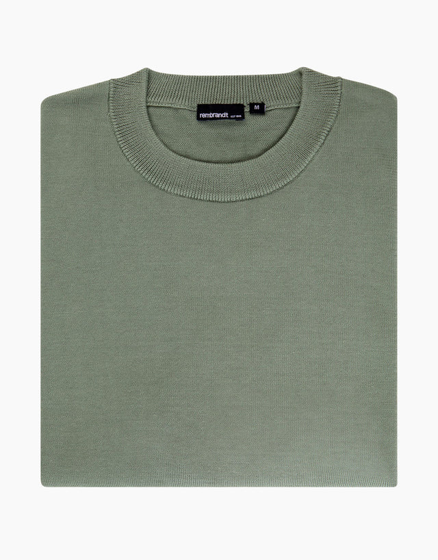 Como Sage Green Crew Neck