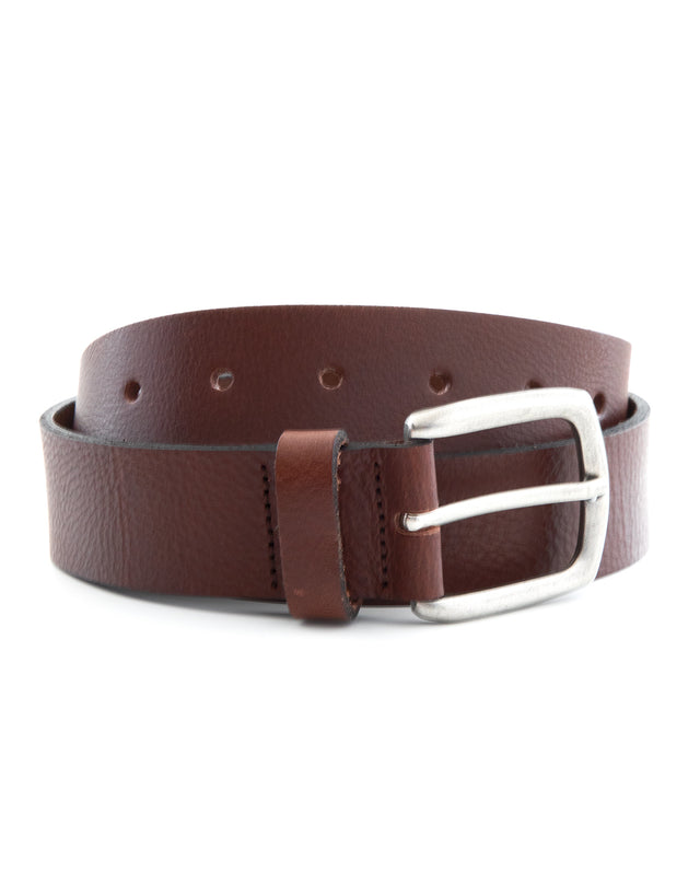 Woolston Brown Tumbled Leather Belt