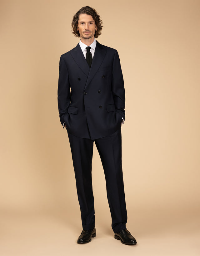 Doppio Navy Twill Suit