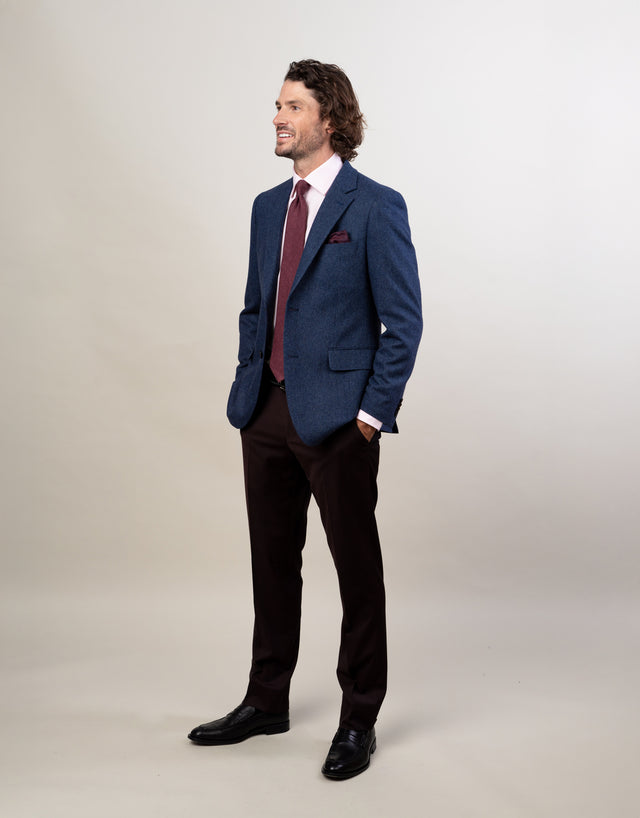 Hawker Blue Micro-design Blazer