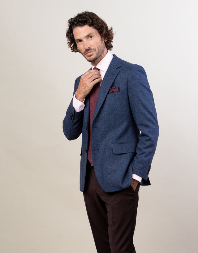Hawker Blue Micro-design Blazer