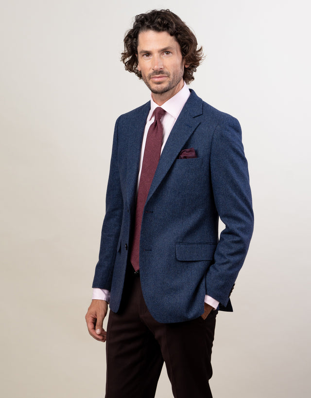 Hawker Blue Micro-design Blazer