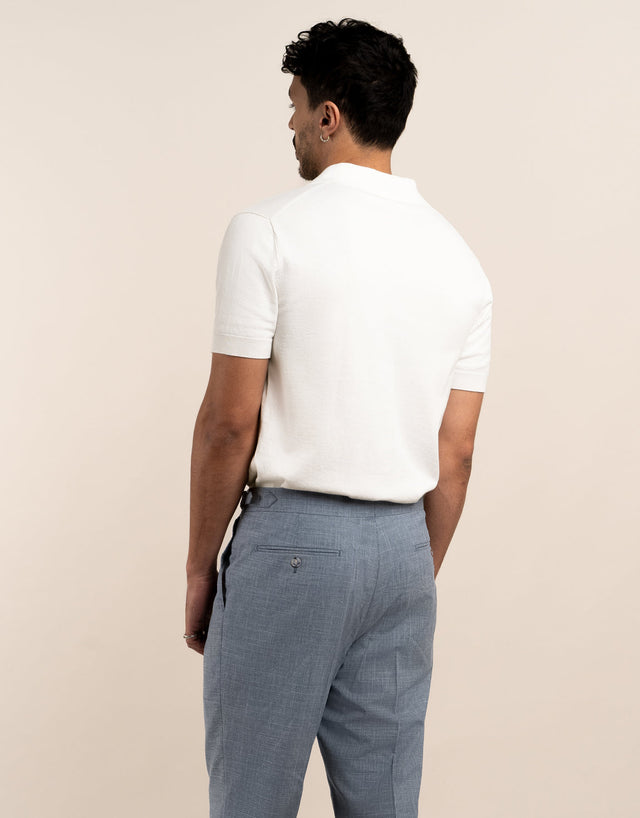 Amalfi Off-White Knitted Polo