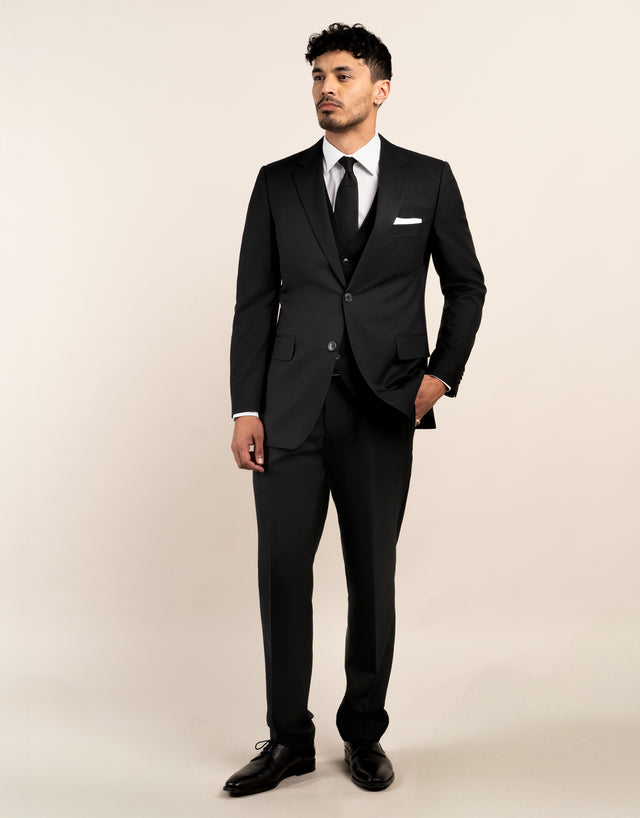 Churchill Jet Black Waistcoat