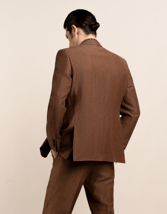 Hawker Tobacco Linen Blend Blazer