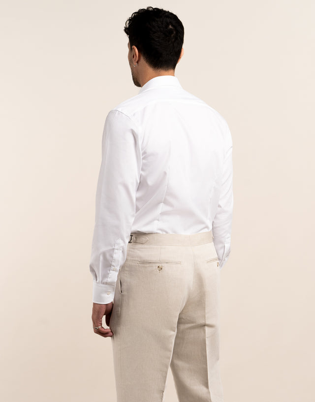 London White Fine Twill Shirt