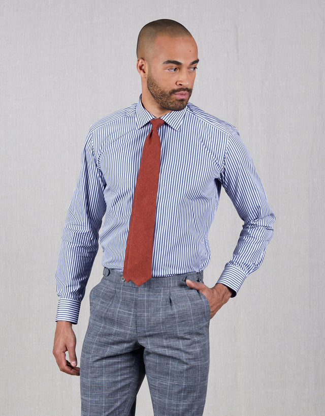 London Denim Blue Stripe Shirt