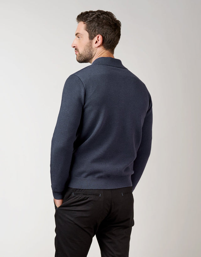 Mataura Indigo Blue 1/4 Zip Jersey