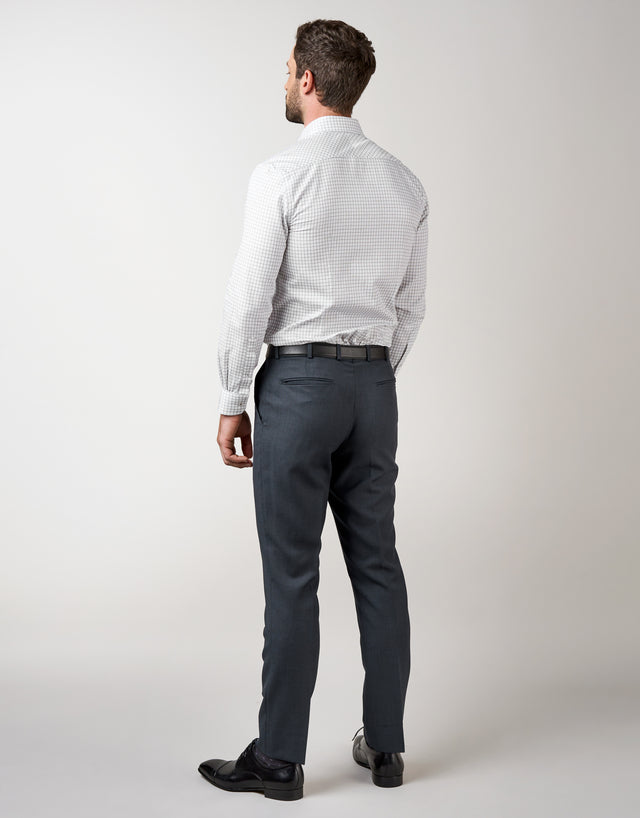 Lotus Navy Birdseye Suit Trouser