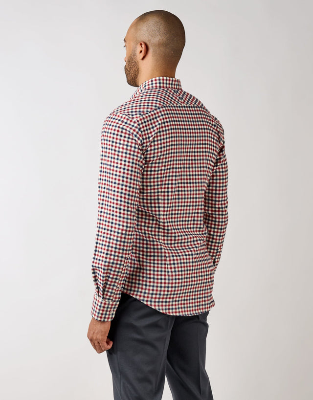 Ohope Red & Blue Check Flannel Shirt