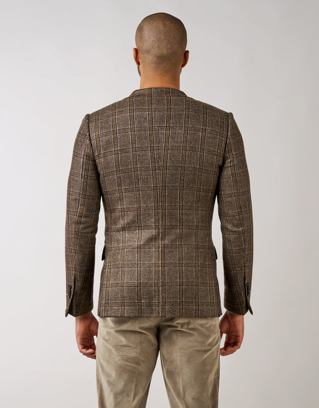 Hawker Brown & Green Check Blazer