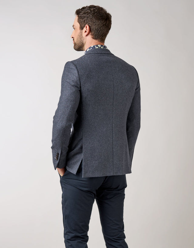 Hawker Blue Micro-design Blazer