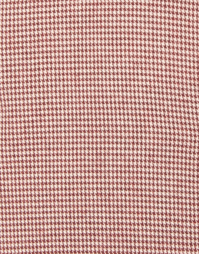 Ohope Burgundy Houndstooth Flannel Shirt