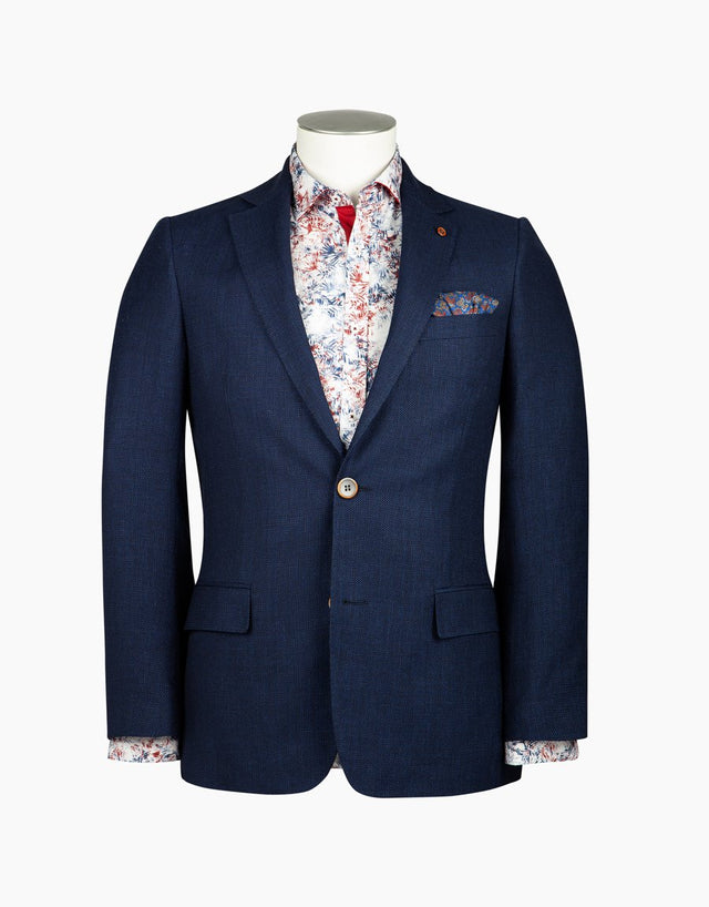 Hawker Navy Textured Blazer