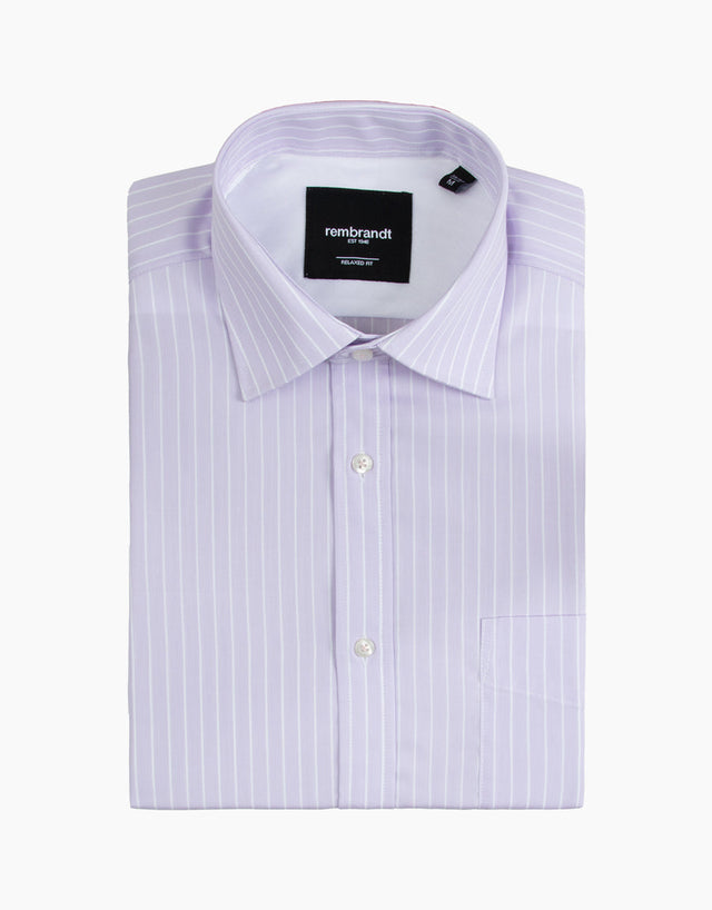 Sinatra Lilac Stripe Shirt